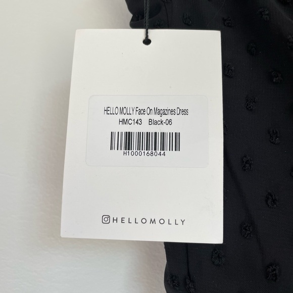 Hello Molly Face on Magazines Dress - XS Black - Picture 7 of 7